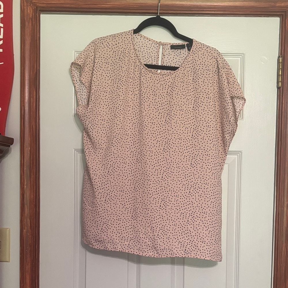 Halogen Blush Pink Dotted Blouse